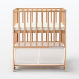 ビーチ材　ベビーベッド