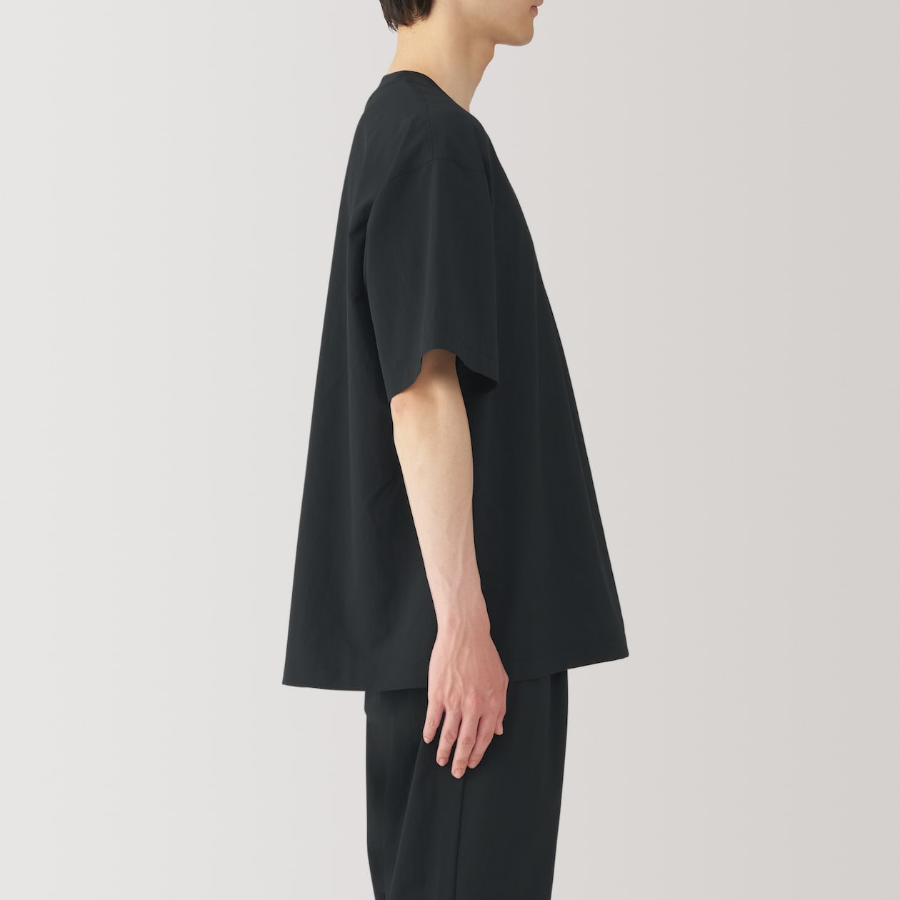 紳士　風を通すストレッチ半袖Ｔシャツ