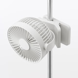 置いても使える　充電式クリップファン