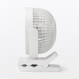 置いても使える　充電式クリップファン