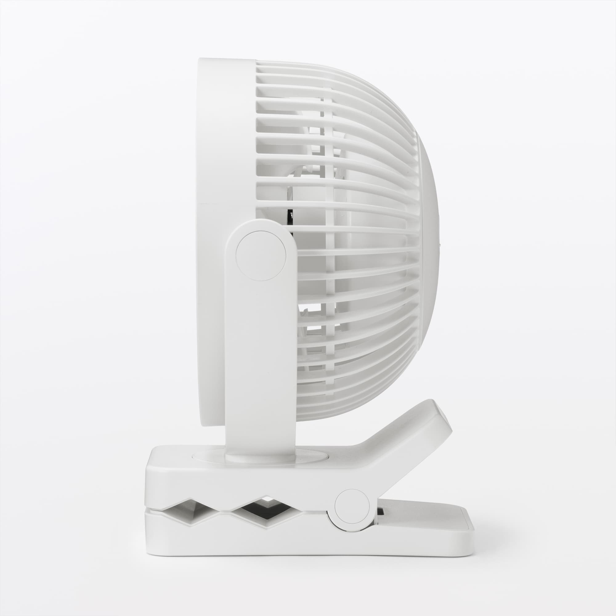 置いても使える　充電式クリップファン