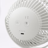 置いても使える　充電式クリップファン