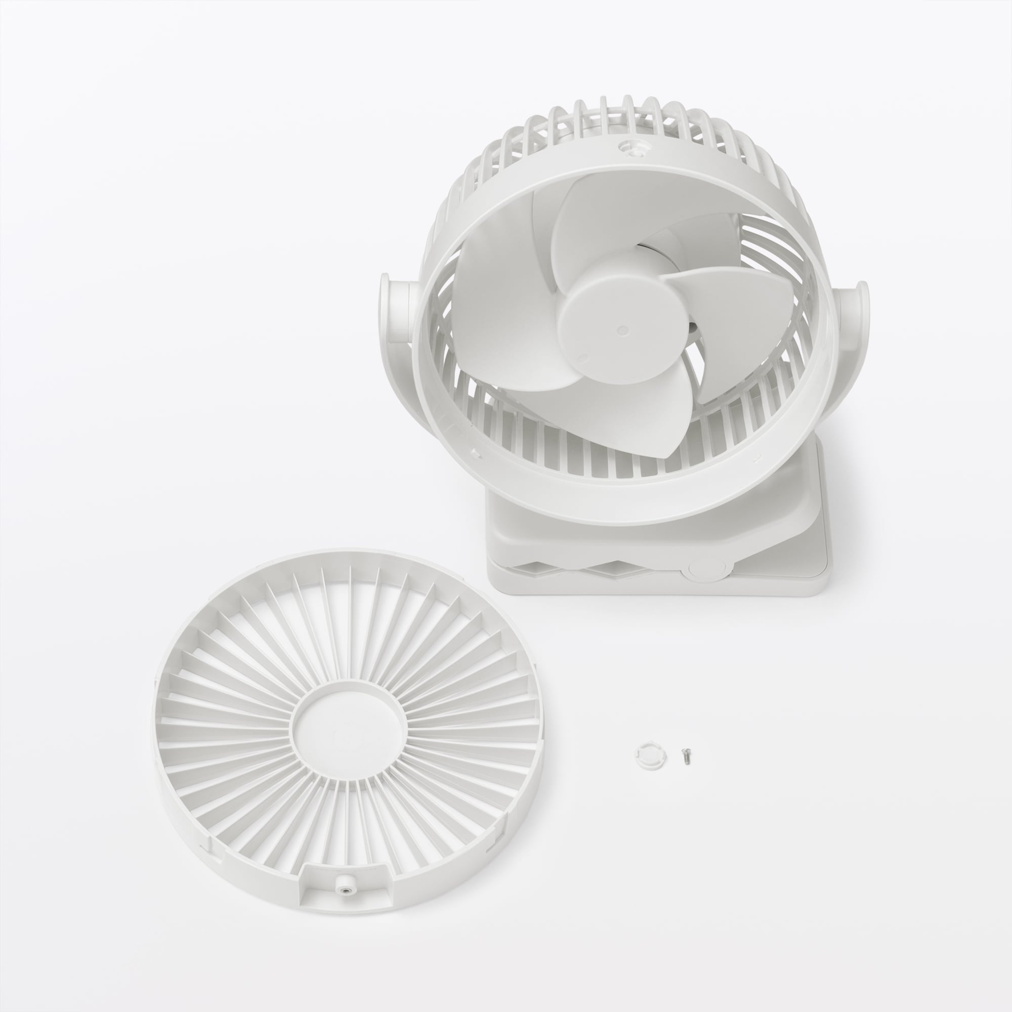 置いても使える　充電式クリップファン