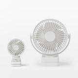 置いても使える　充電式クリップファン