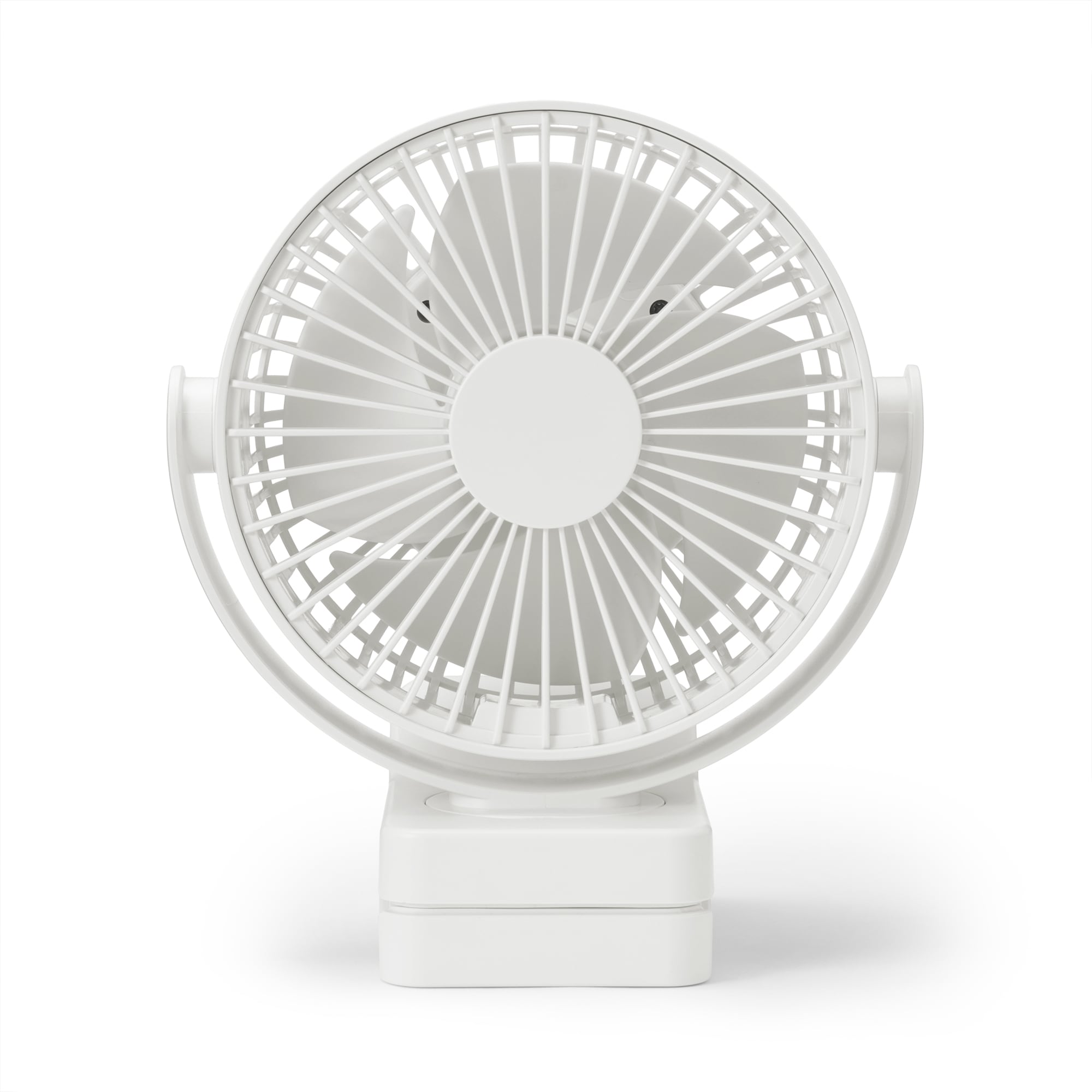 置いても使える　充電式クリップファン