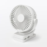 置いても使える　充電式クリップファン