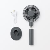 角度が変えられる充電式ハンディファン