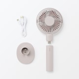角度が変えられる充電式ハンディファン