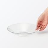 ソーダガラス　浅鉢　大