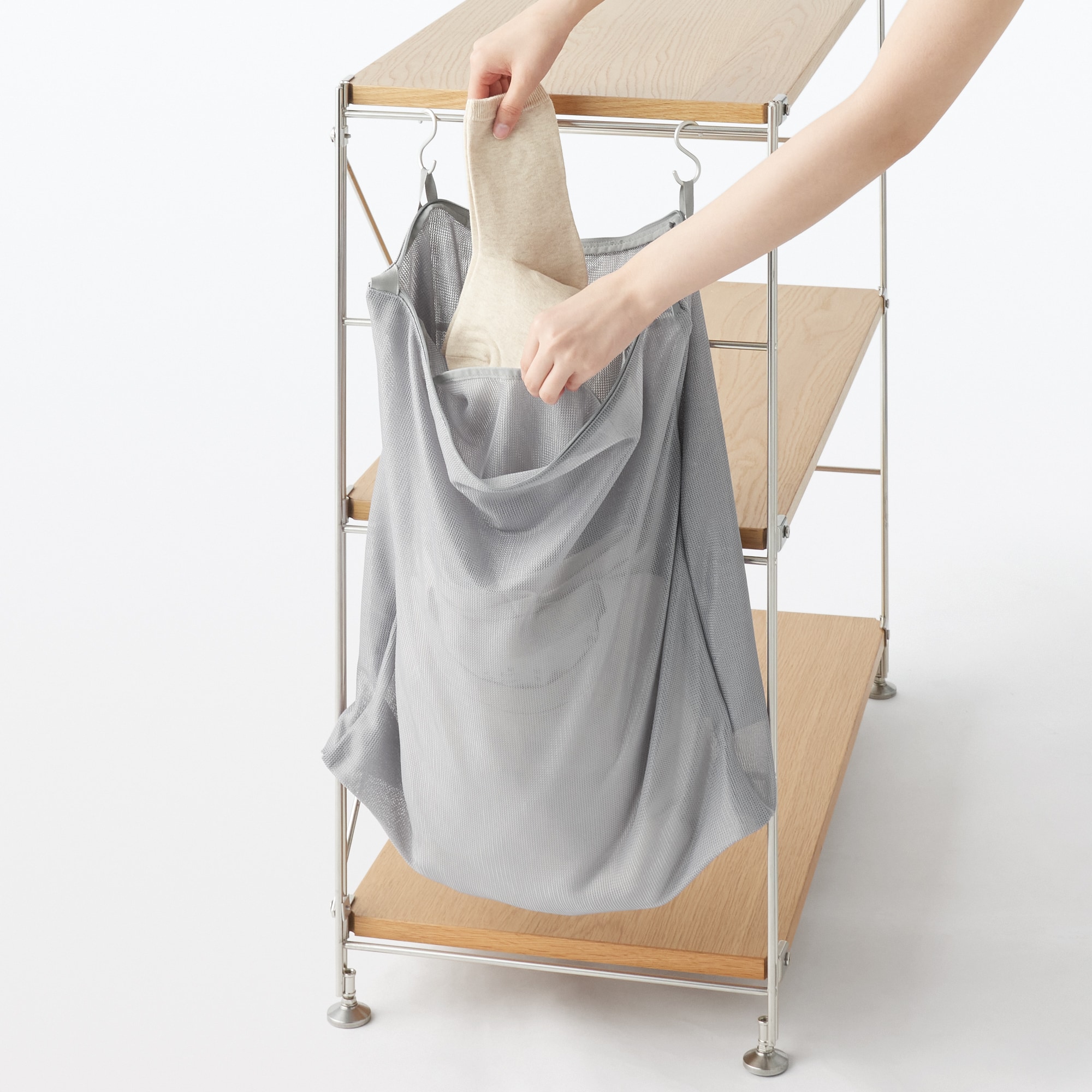 ポリエステル　まとめて洗える仕切り付き　洗濯ネット