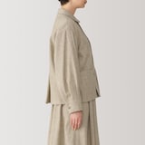 婦人　ウール混シャツジャケット