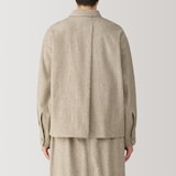 婦人　ウール混シャツジャケット