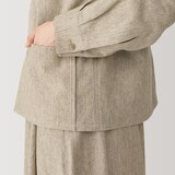 婦人　ウール混シャツジャケット