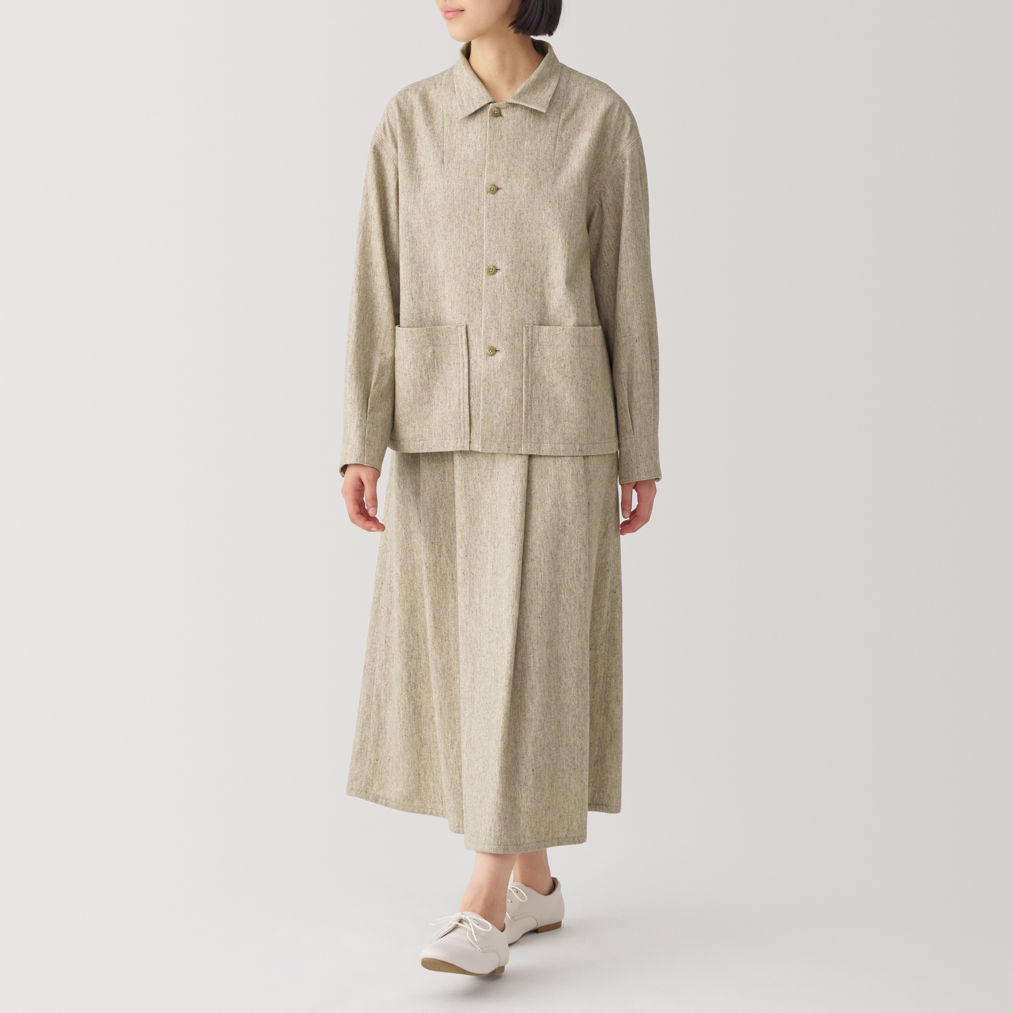 婦人　ウール混スカート