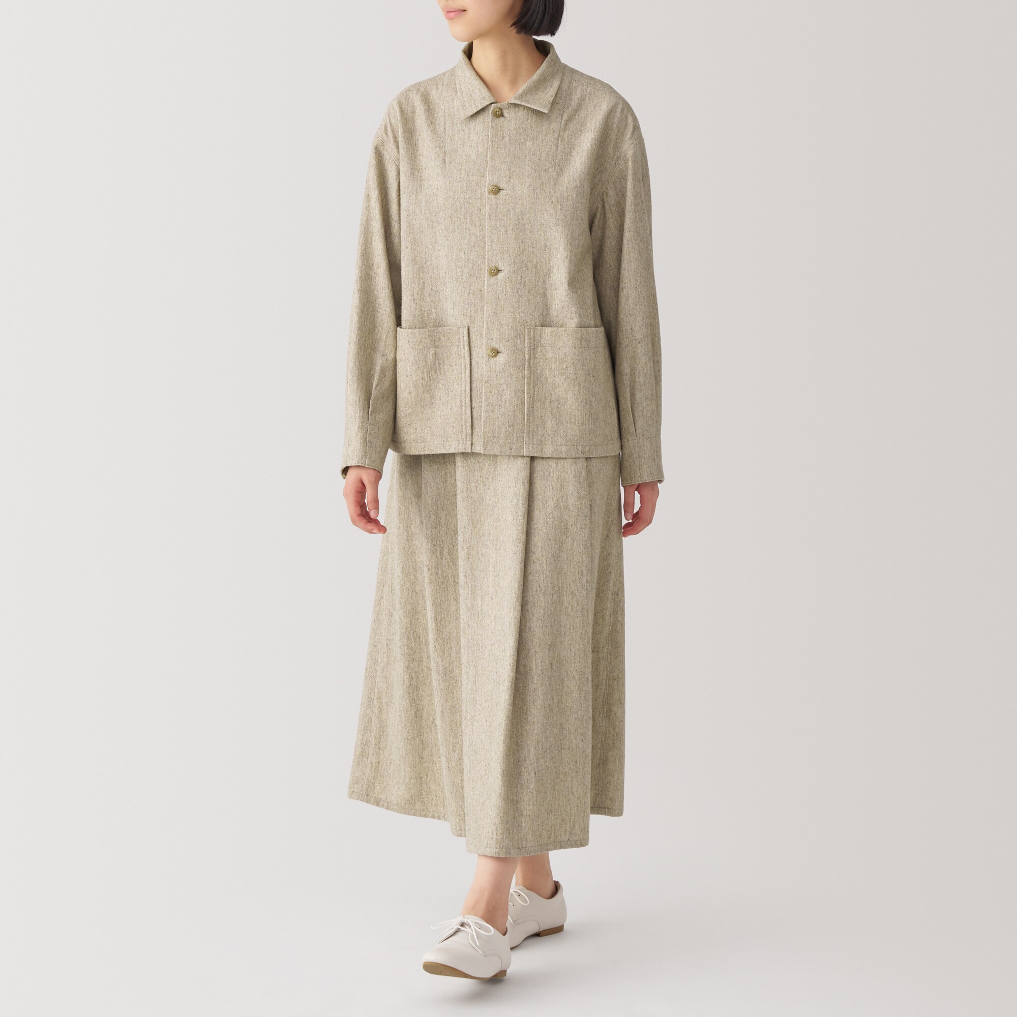 婦人　ウール混スカート