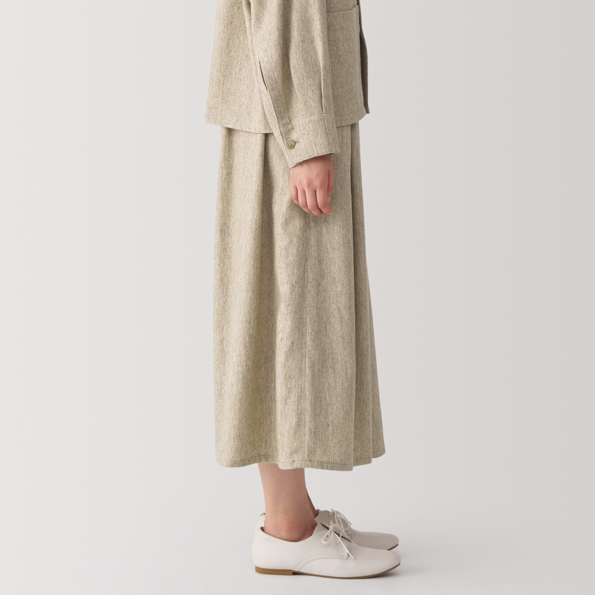 婦人　ウール混スカート