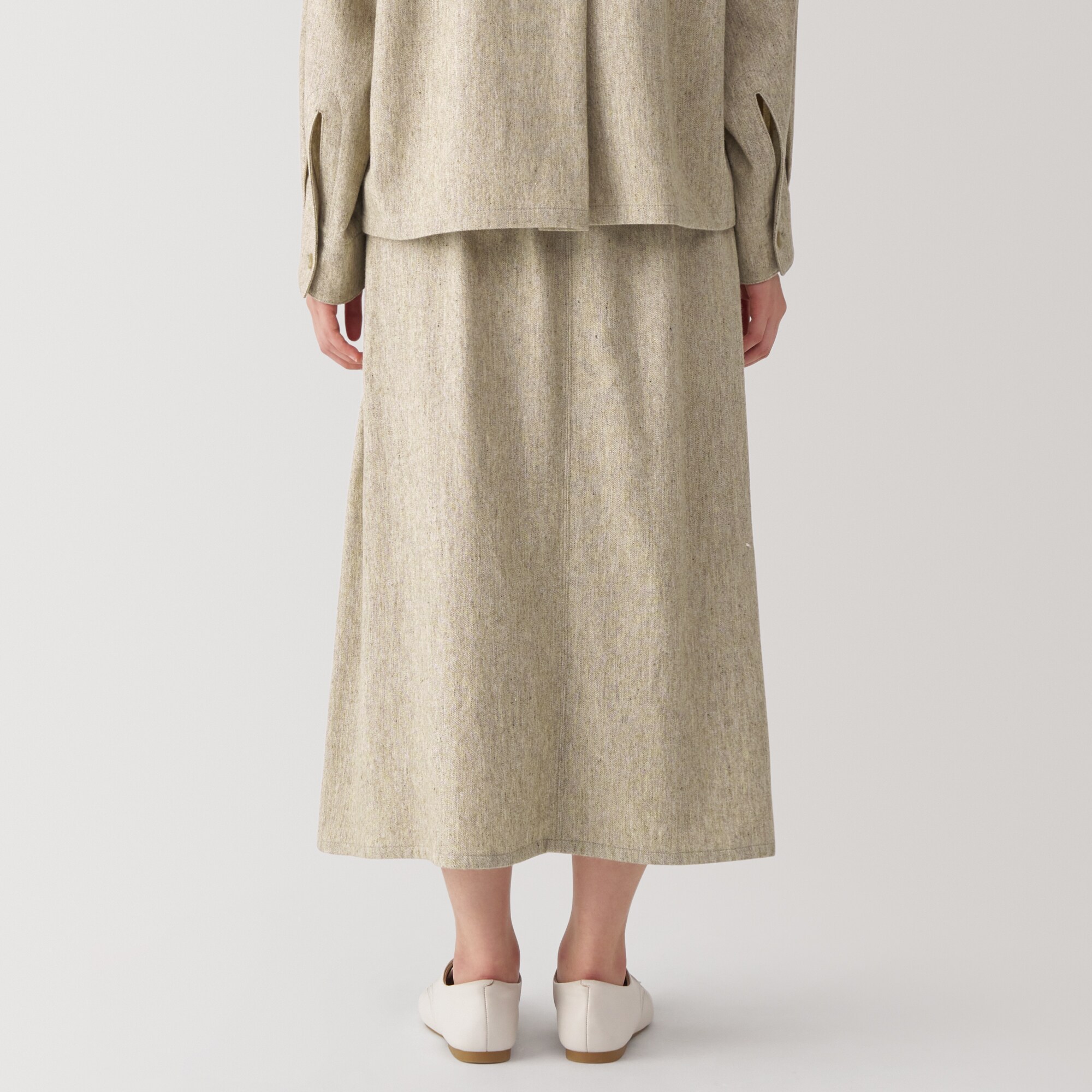 婦人　ウール混スカート