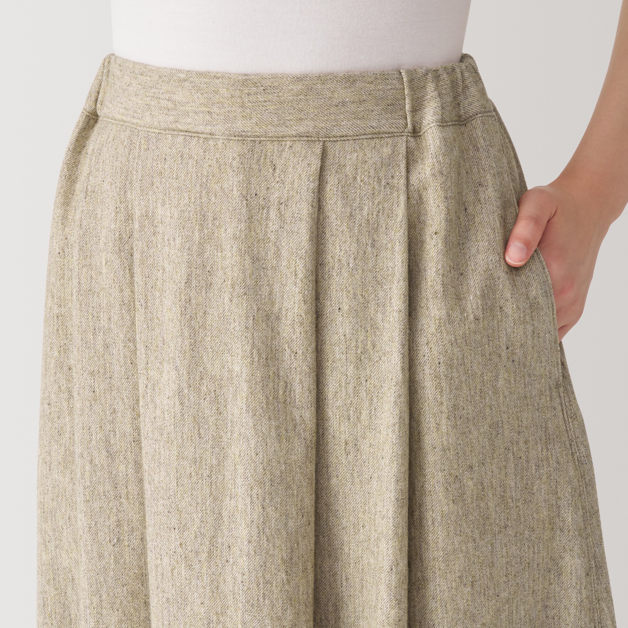 婦人　ウール混スカート