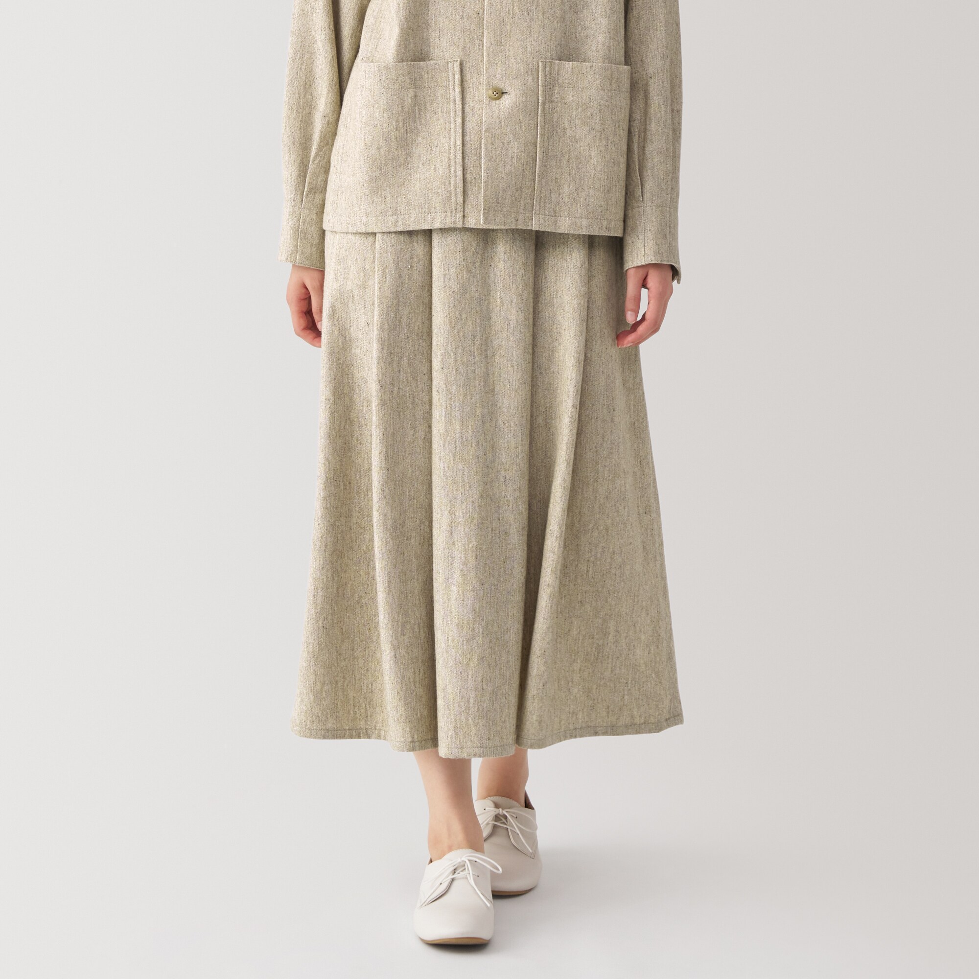 婦人　ウール混スカート