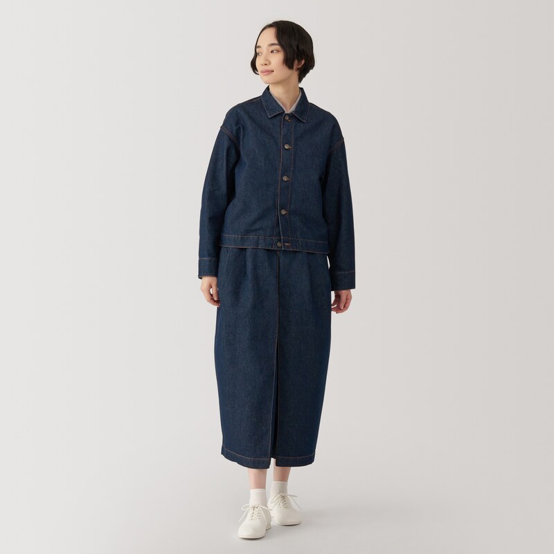 婦人 和紙混デニムジャケット | 無印良品 