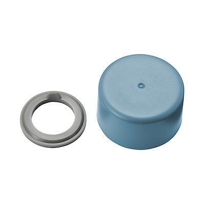 【パーツ】ステンレス　炭酸にも使える　保冷ボトル用パッキン小キャップセット　ブルー用