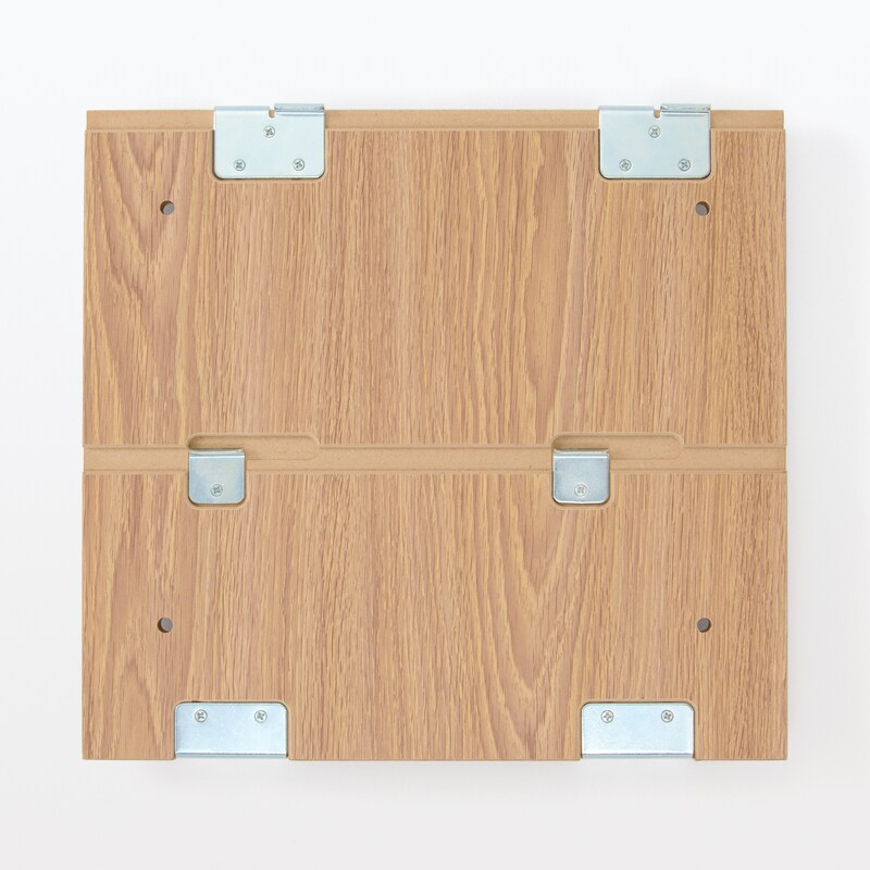 パーツ】スチールユニットシェルフ用 ボックス引出し2段 オーク材用  