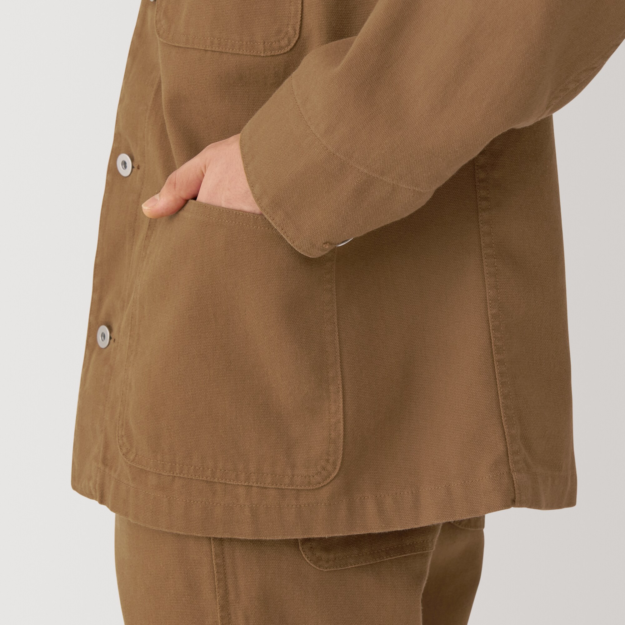 無印良品　紳士　木の実から作ったカポック混キャンバス　カバーオール　Mサイズ Amazon | 無印良品 紳士 木の実から作ったカポック混キャンバス