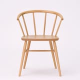 ブナ材アームチェア　丸脚