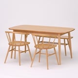 ブナ材アームチェア　丸脚