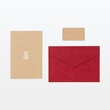 ハニカムペーパー　メッセージカード　雪だるま