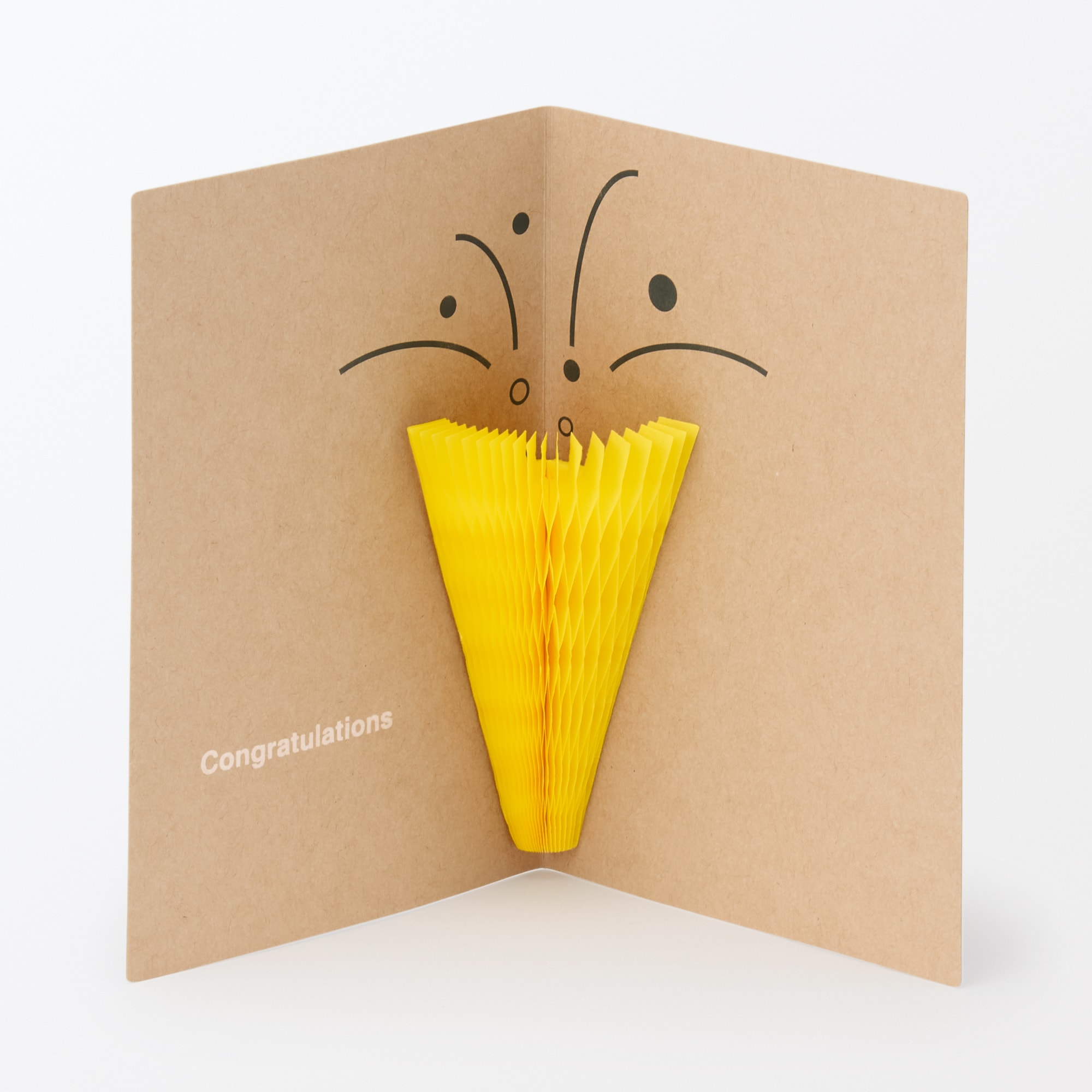 ハニカムペーパー　メッセージカード　クラッカー