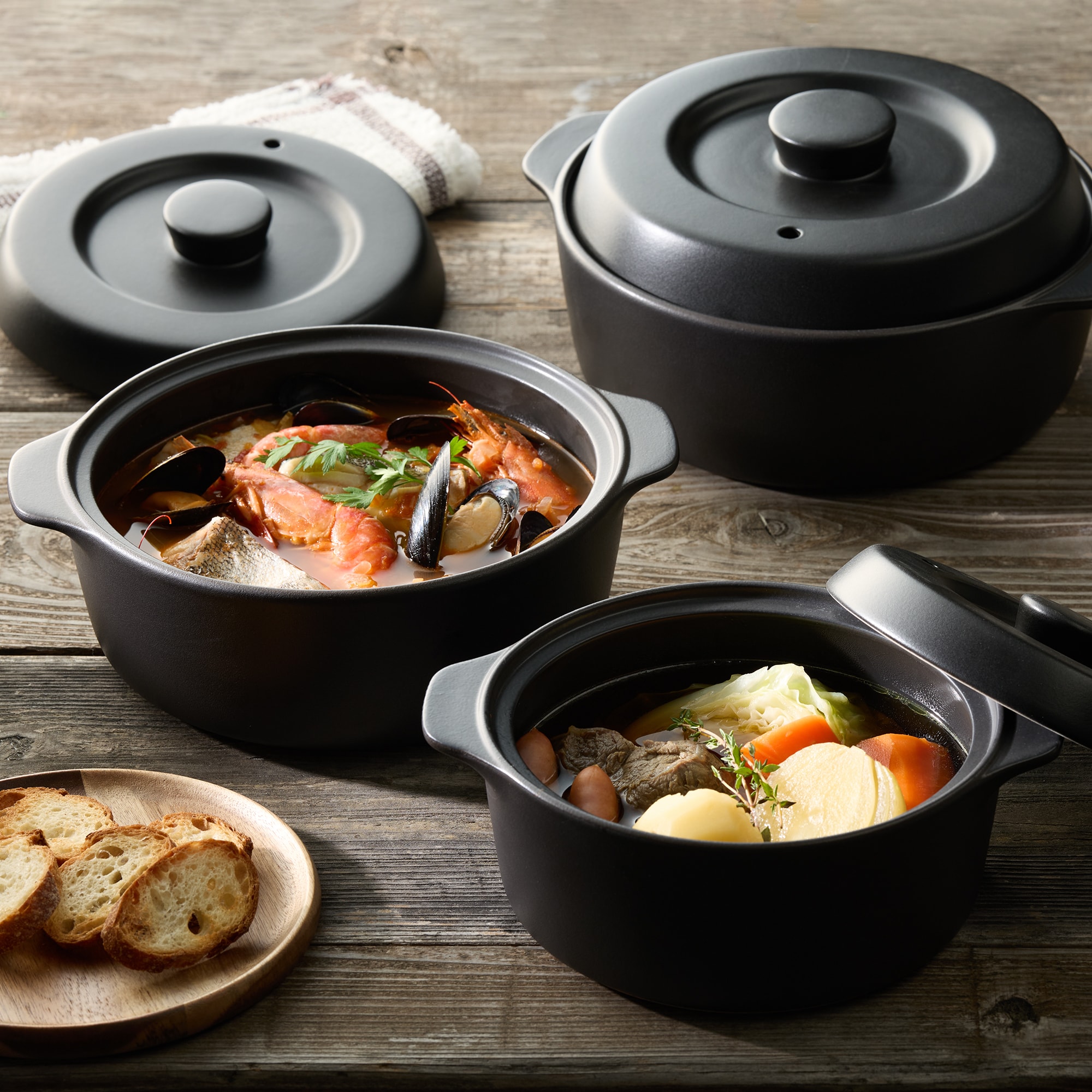 におい移りがしにくい　ＩＨ対応土鍋