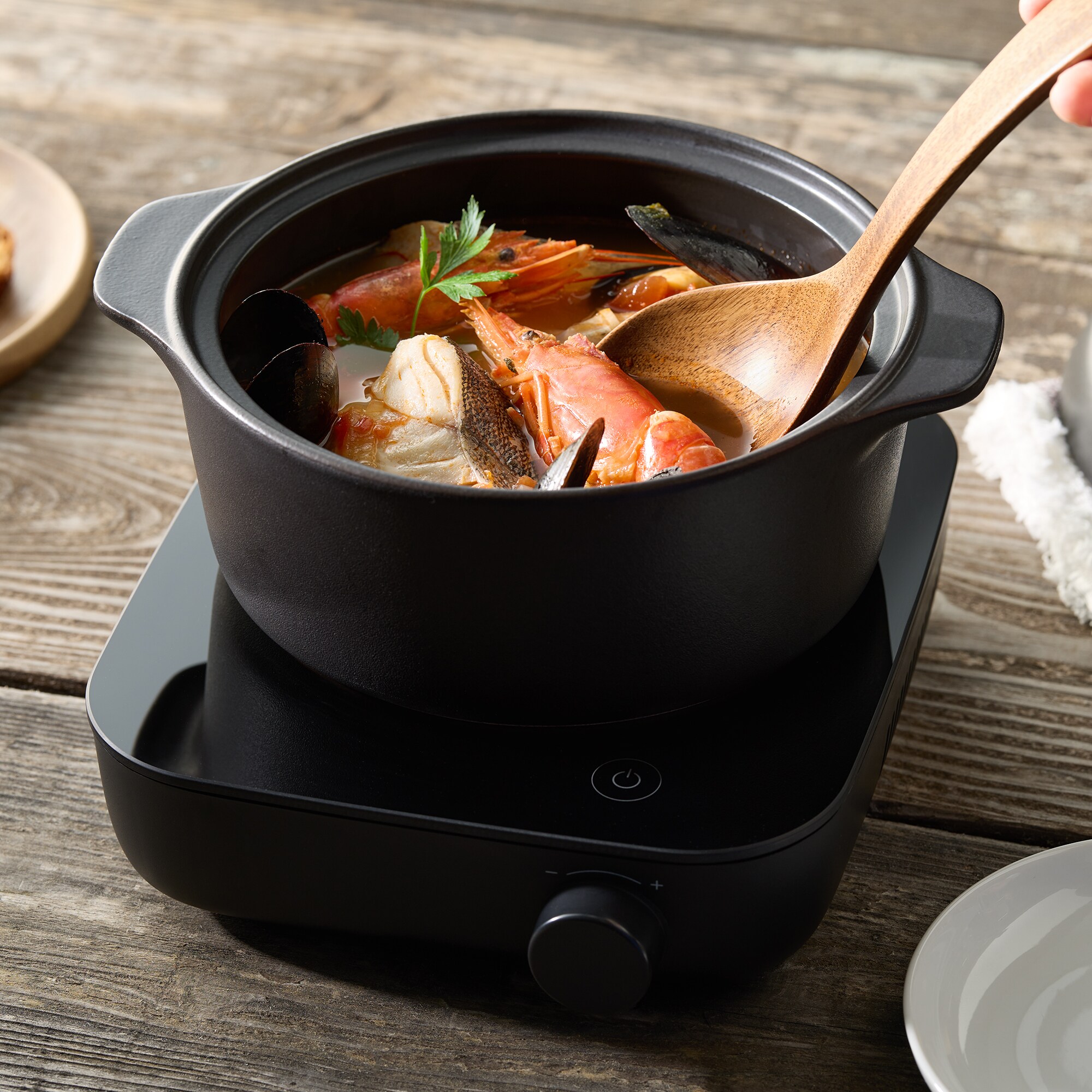 におい移りがしにくい IH対応土鍋 | 無印良品 におい移りがしにくい IH対応土鍋 | 無印良品
