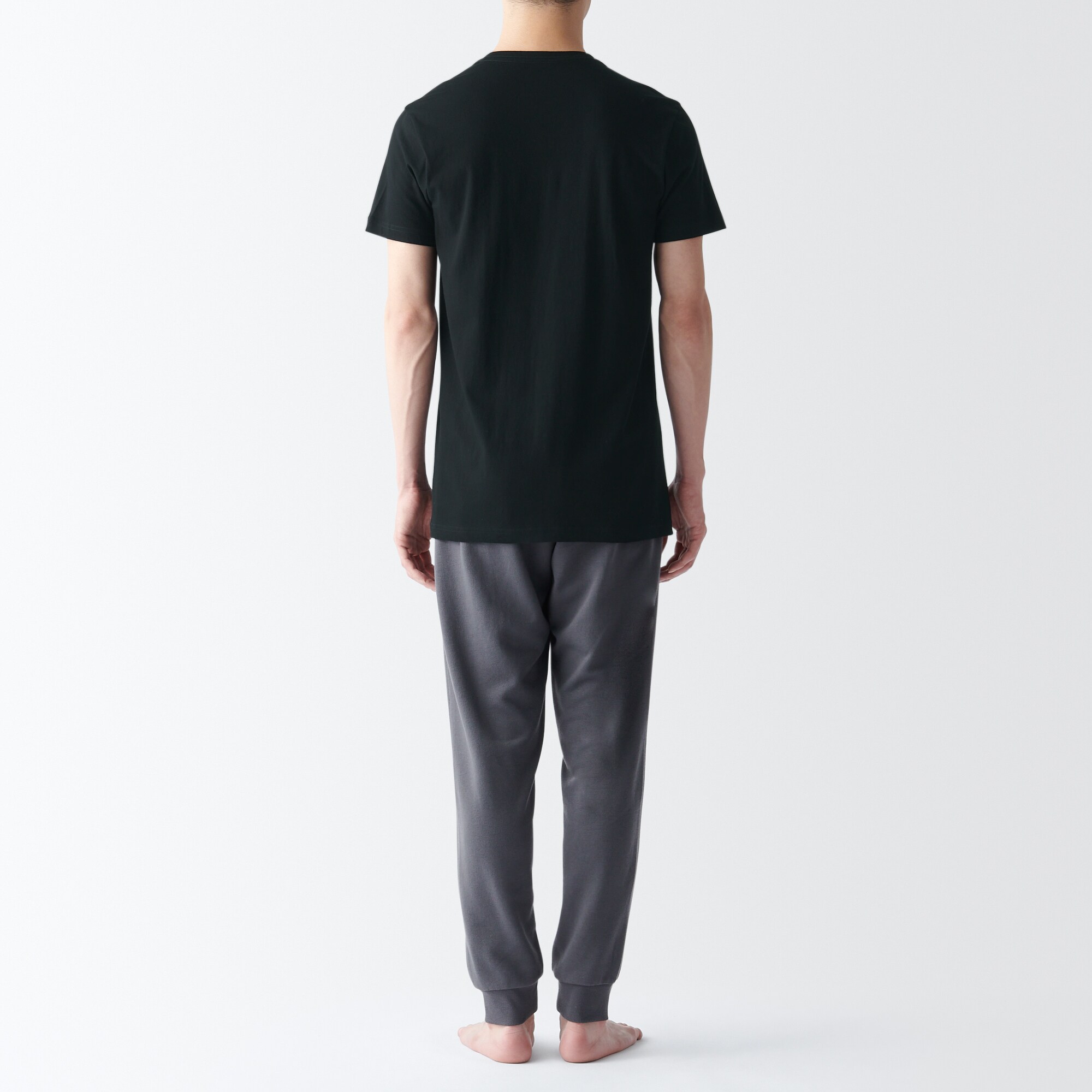 紳士 脇に縫い目のない 2枚組 Vネック半袖Tシャツ | 無印良品