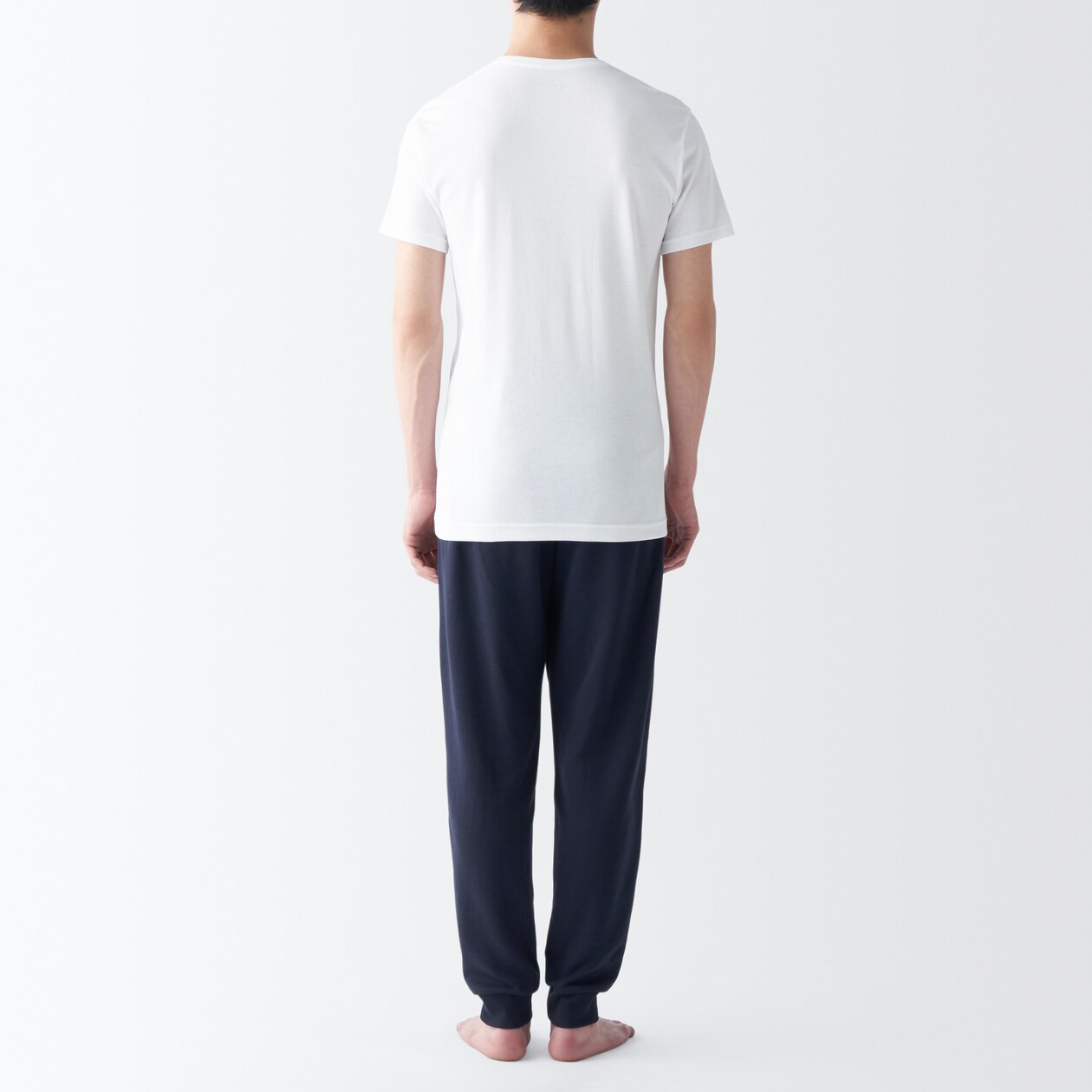 紳士　さらっと綿　Ｖネック半袖Ｔシャツ