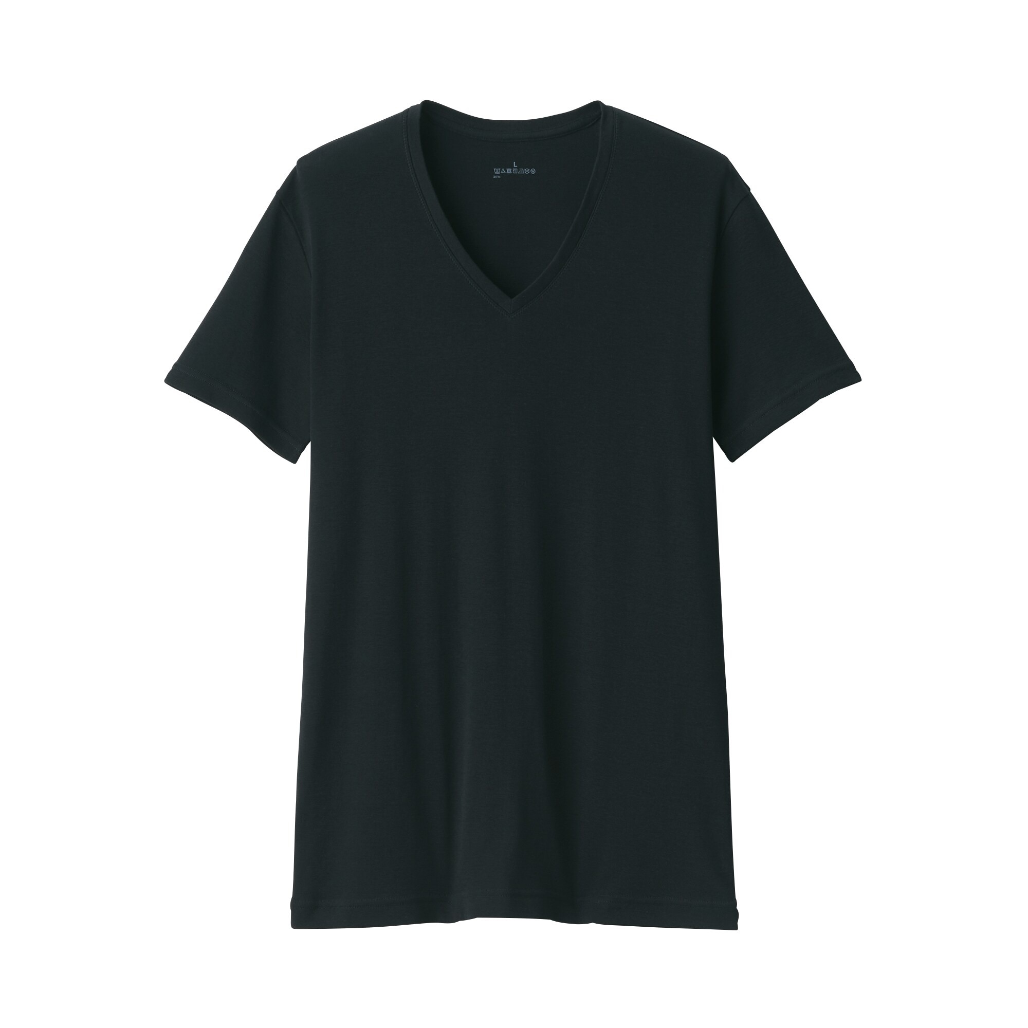 紳士 さらっと綿 Vネック半袖Tシャツ | 無印良品