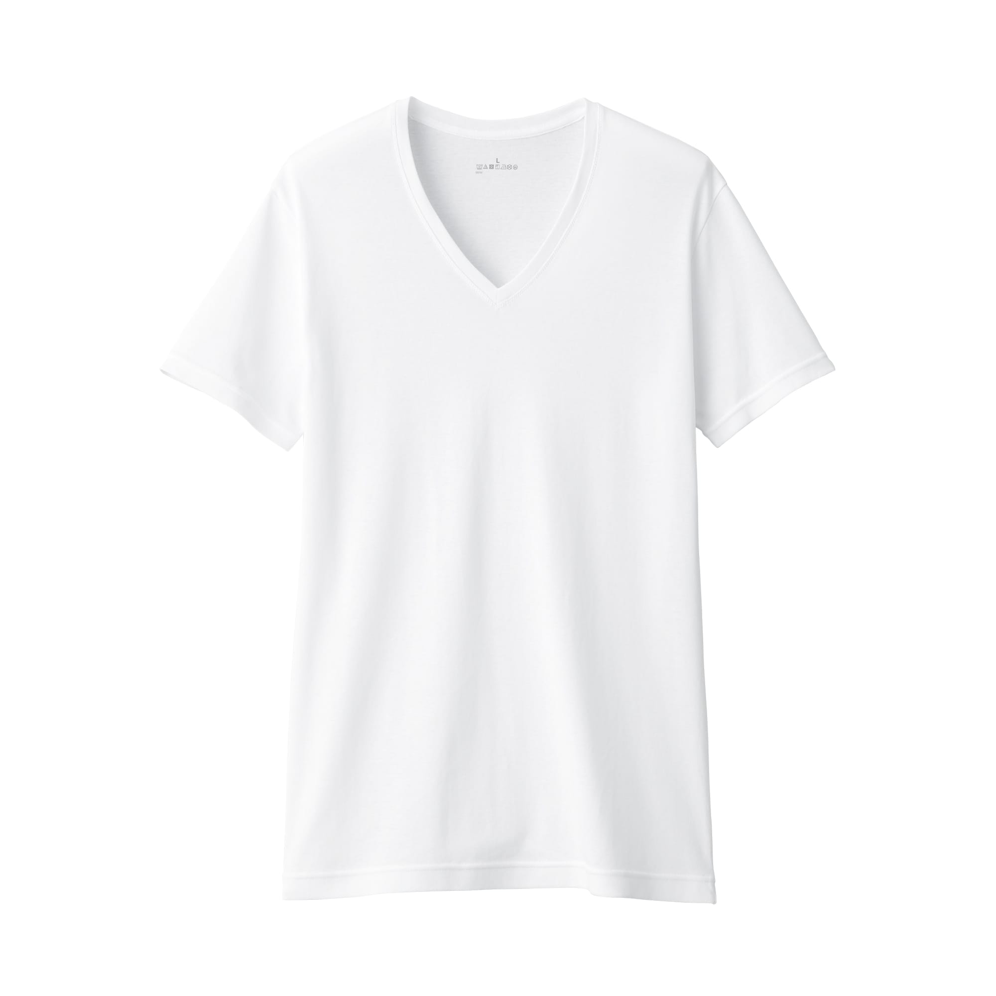 紳士　さらっと綿　Ｖネック半袖Ｔシャツ