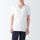 紳士　さらっと綿　Ｖネック半袖Ｔシャツ