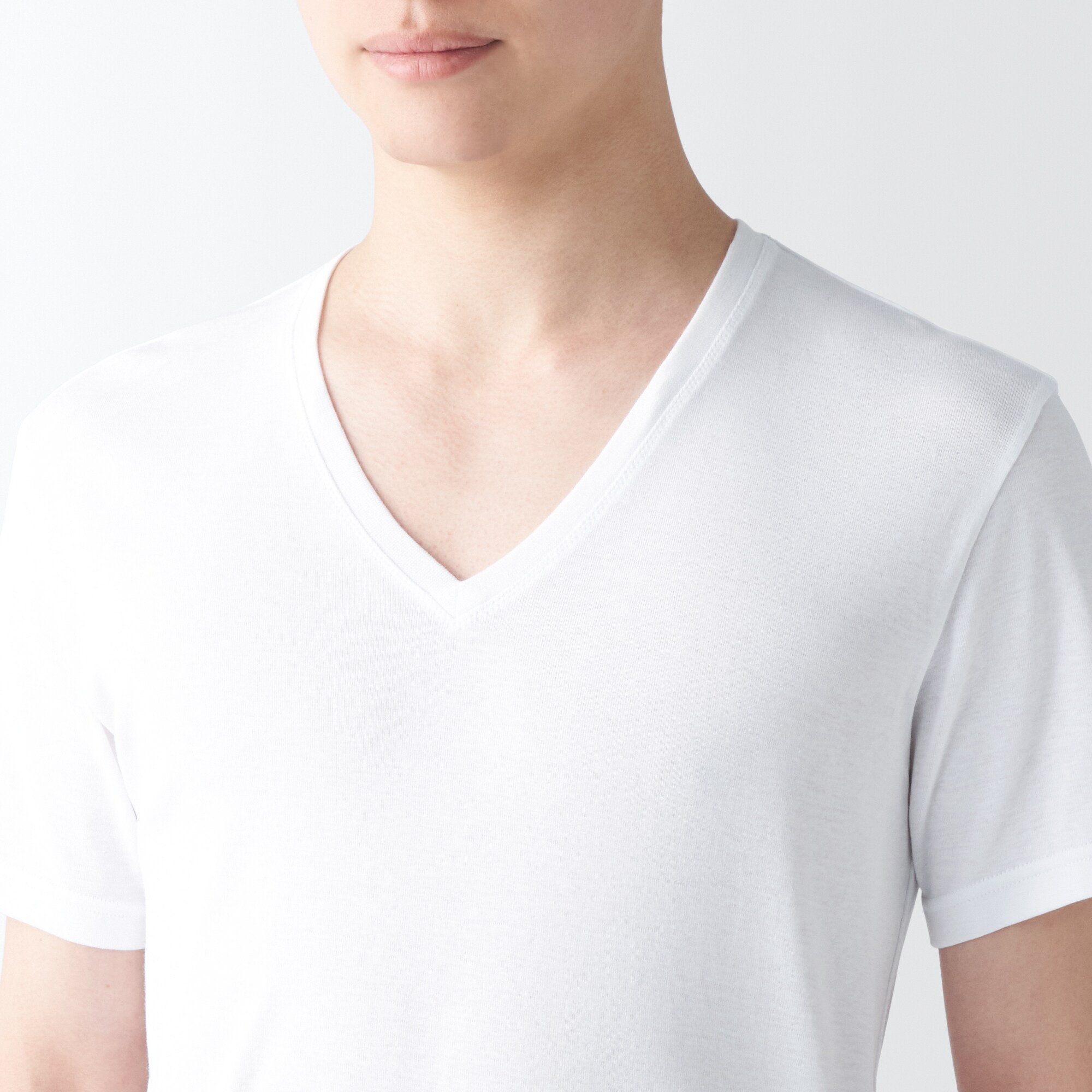 紳士　さらっと綿　Ｖネック半袖Ｔシャツ