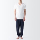 紳士　さらっと綿　Ｖネック半袖Ｔシャツ