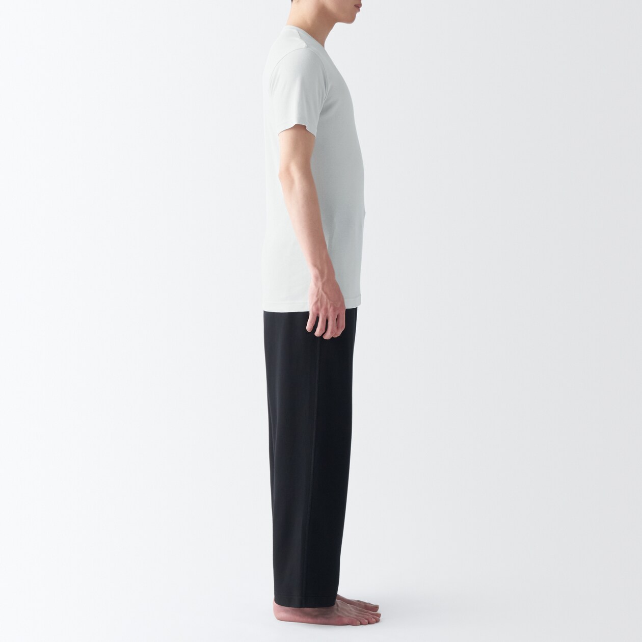 紳士　さらっと綿　Ｖネック半袖Ｔシャツ
