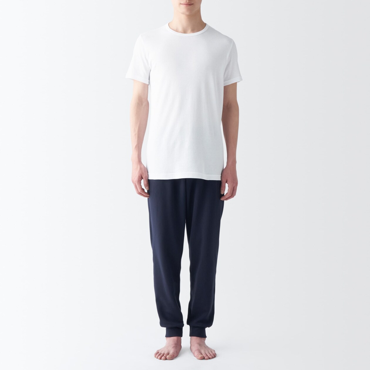 紳士　さらっと綿　クルーネック半袖Ｔシャツ