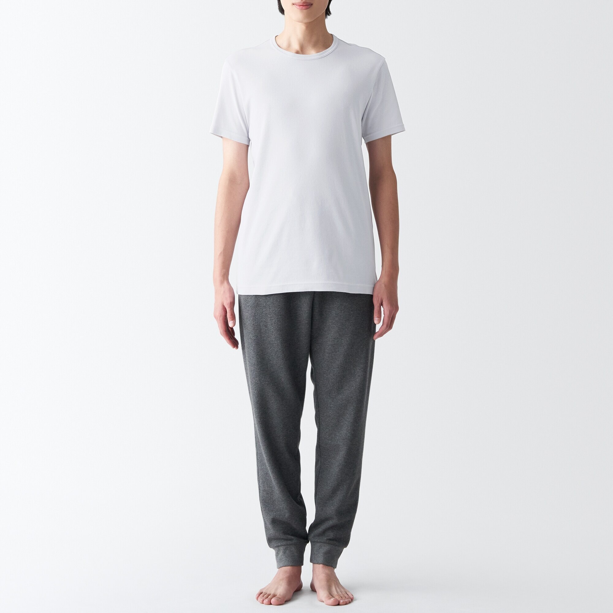 紳士　さらっと綿　クルーネック半袖Ｔシャツ