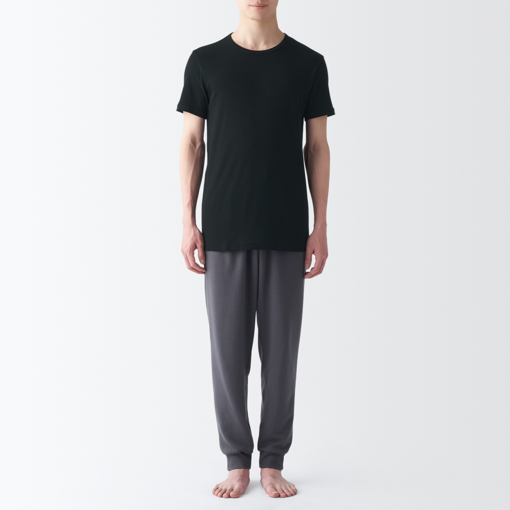 紳士　さらっと綿　クルーネック半袖Ｔシャツ