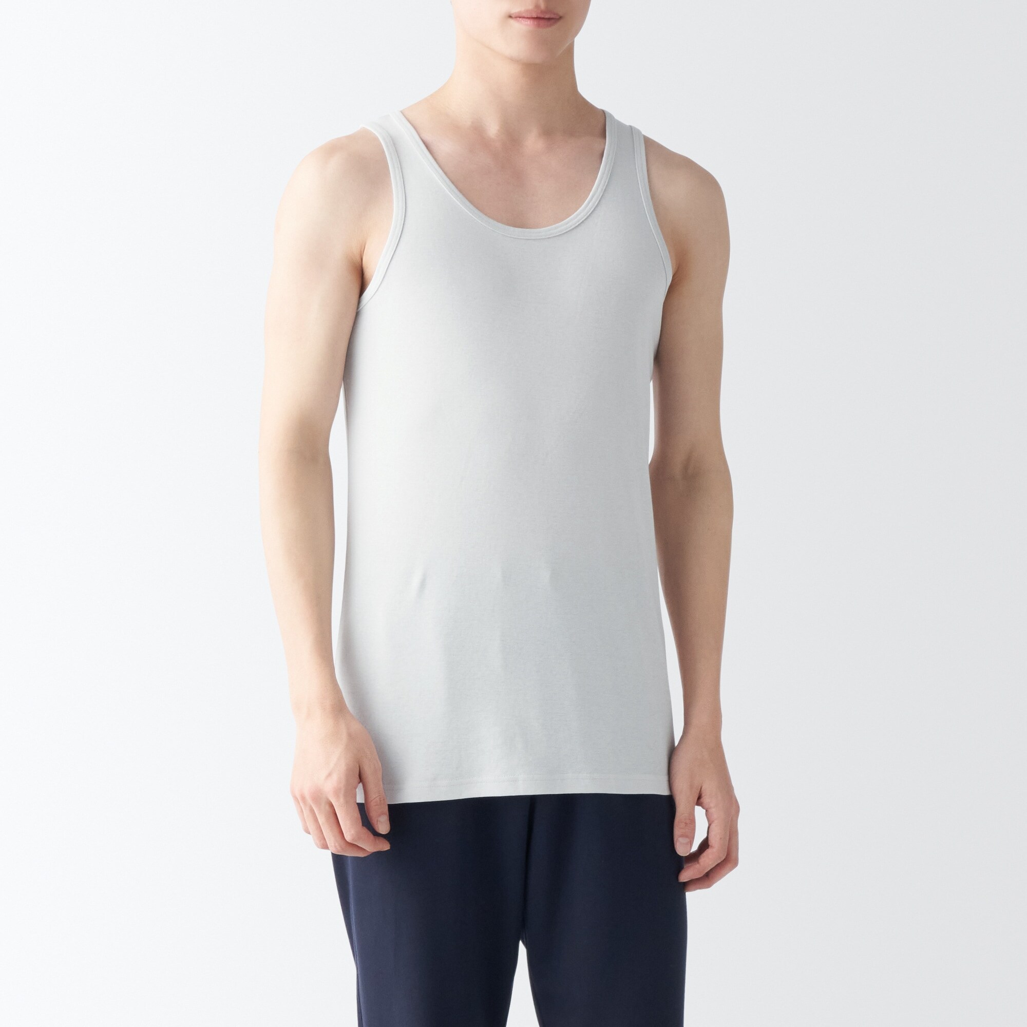 紳士　さらっと綿　タンクトップ