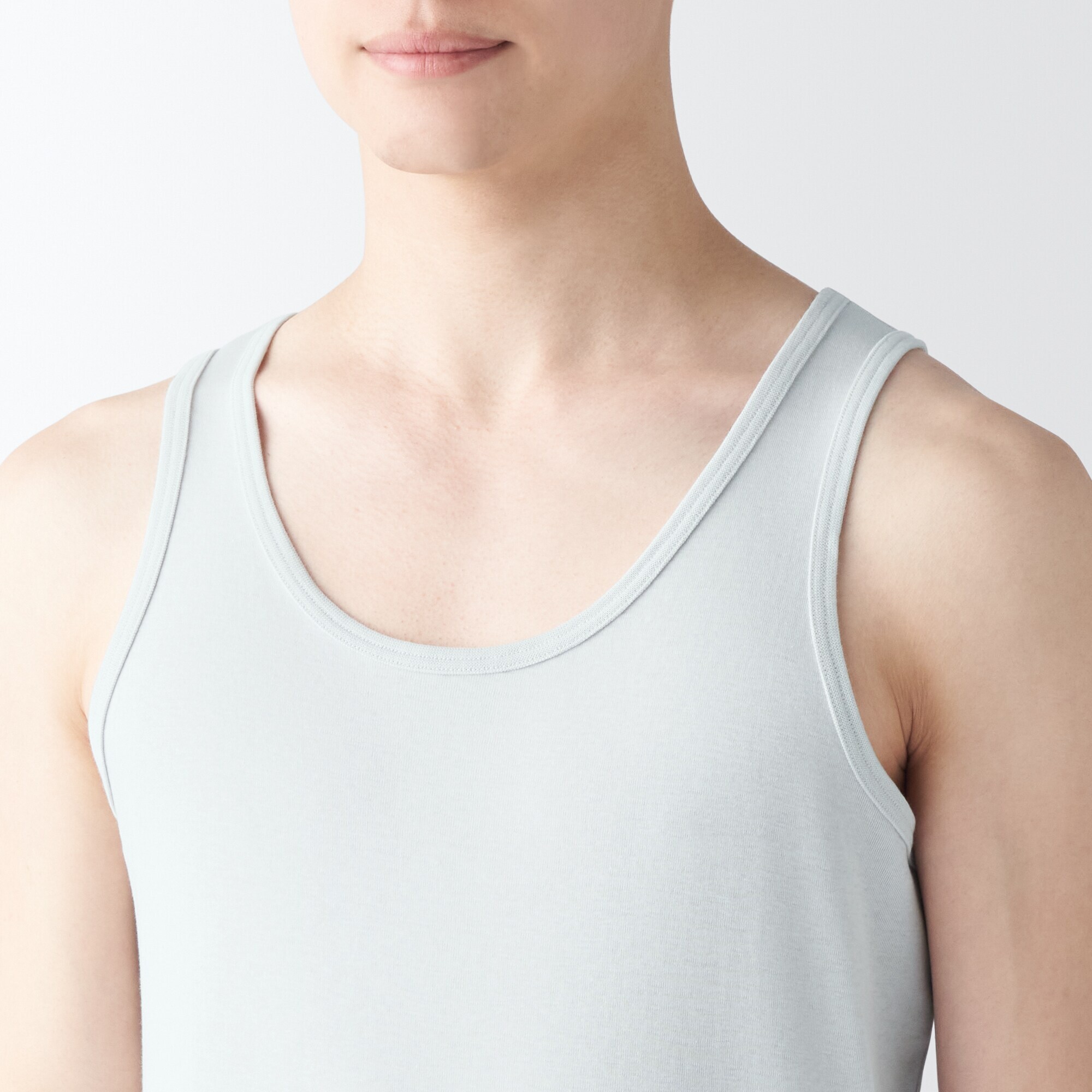 紳士　さらっと綿　タンクトップ