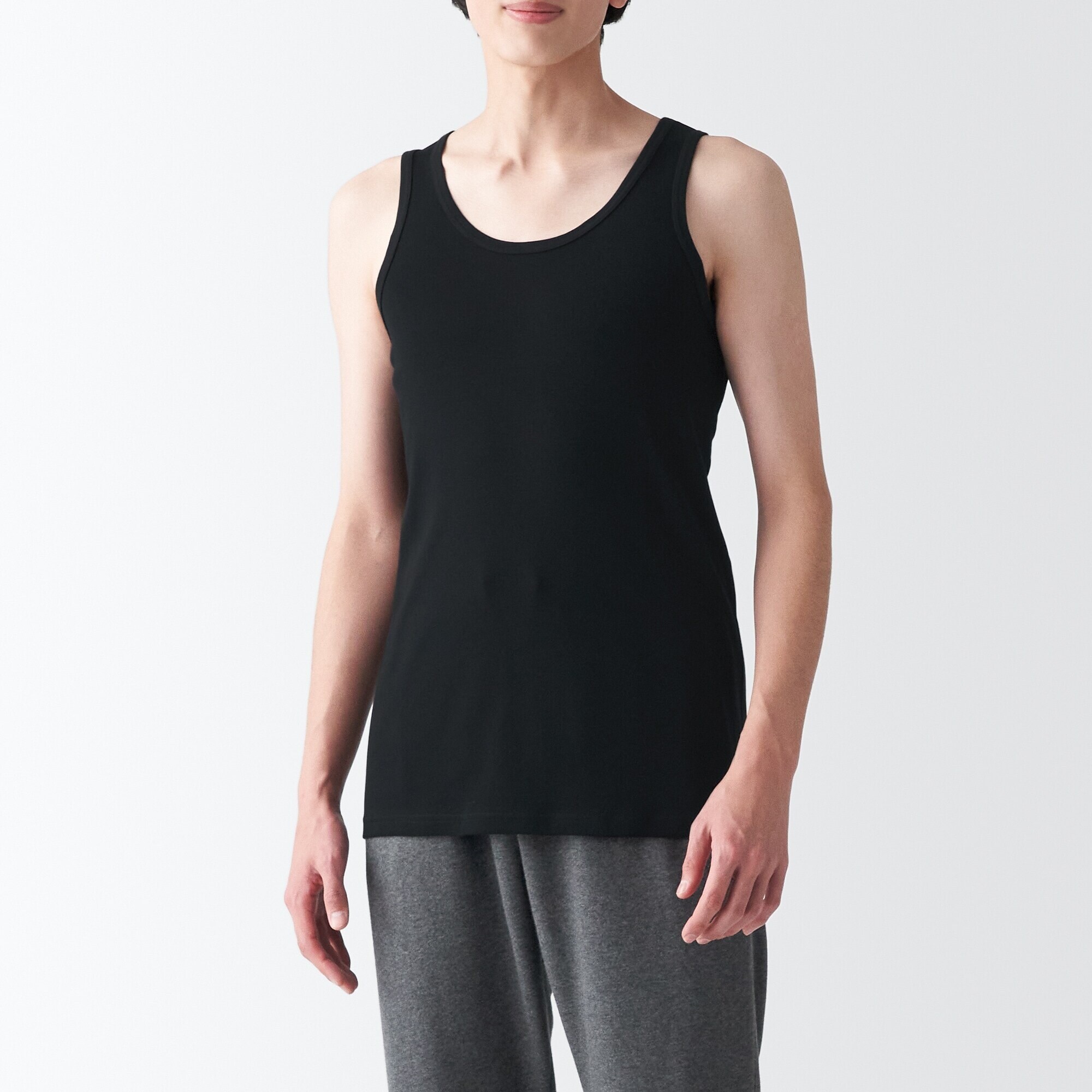 紳士　さらっと綿　タンクトップ