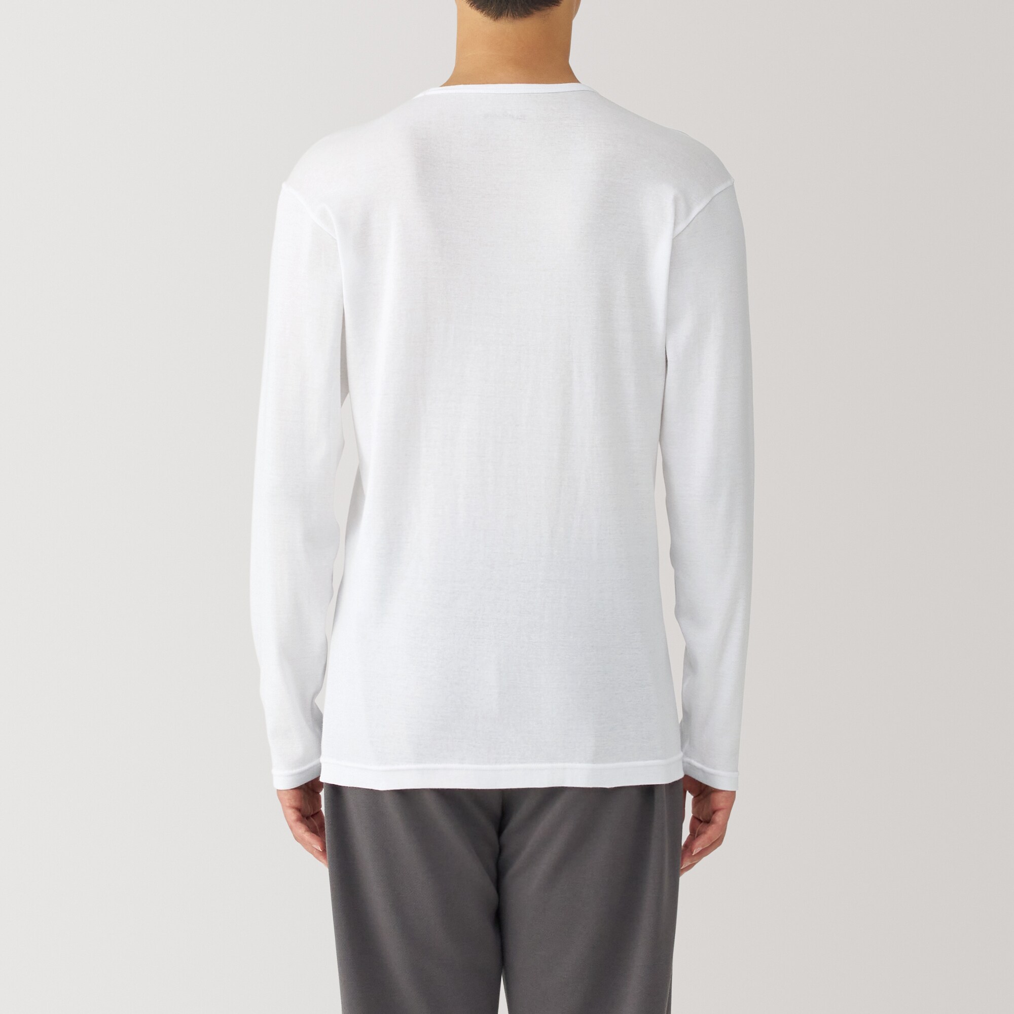 紳士　あったか綿　Ｖネック長袖Ｔシャツ