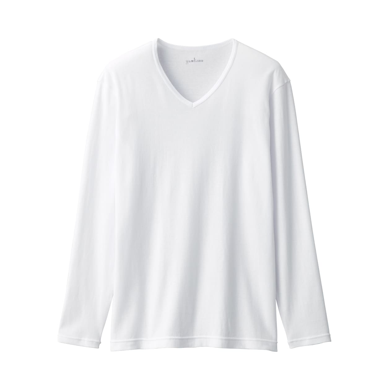 紳士　あったか綿　Ｖネック長袖Ｔシャツ