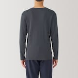 紳士　あったか綿　Ｖネック長袖Ｔシャツ